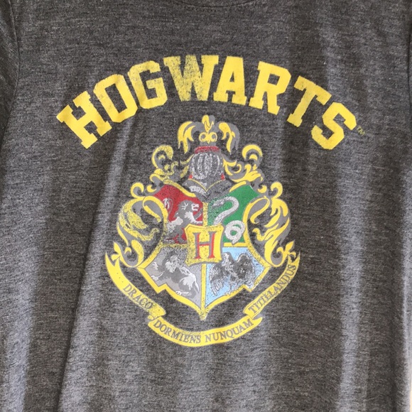 Harry Potter Hogwarts logo graphic tee shirt - Picture 2 of 7